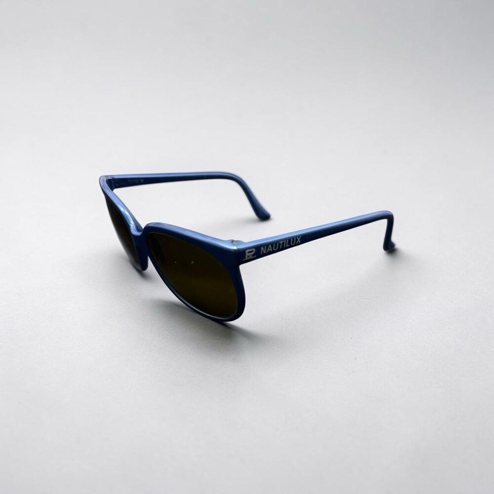 Vuarnet Nautilux Blue Sunglasses Pouilloux France Vintage 1980s